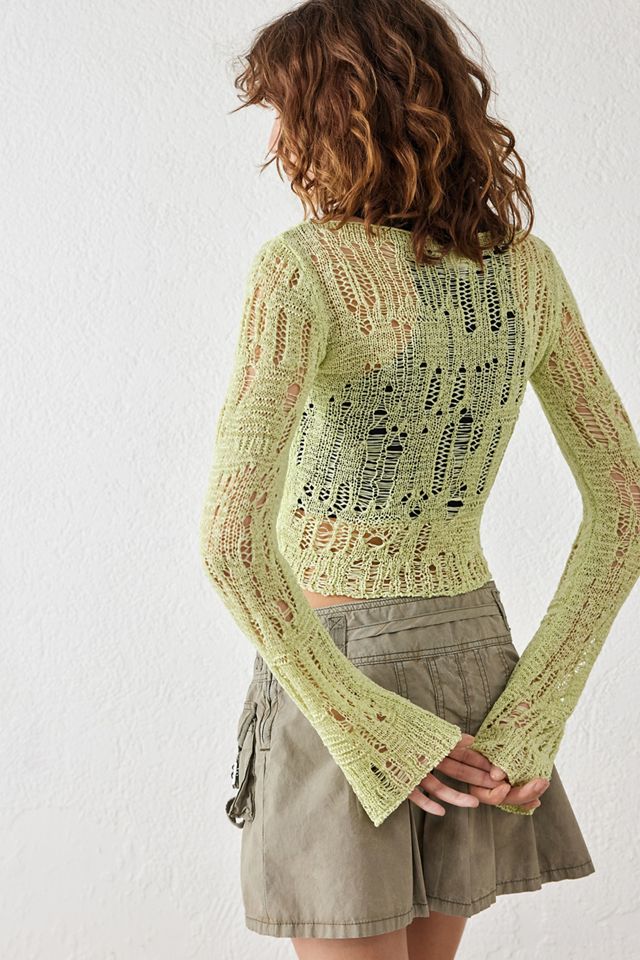 UO Carla Maglia a Maniche Lunghe con Scollo a V Intagliato #3