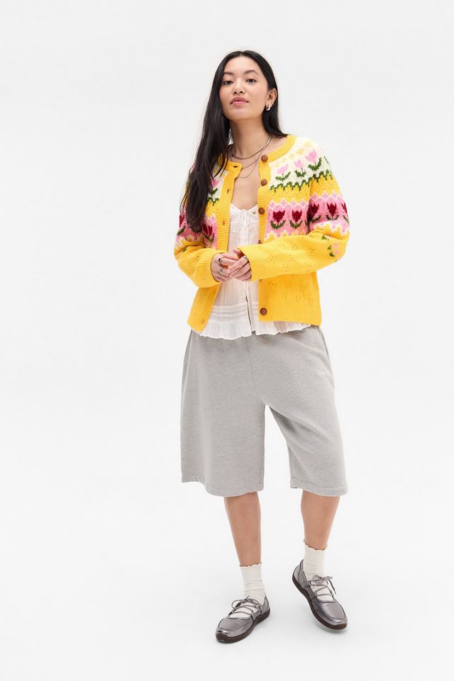 UO Tulpen Muster Strickjacke #2