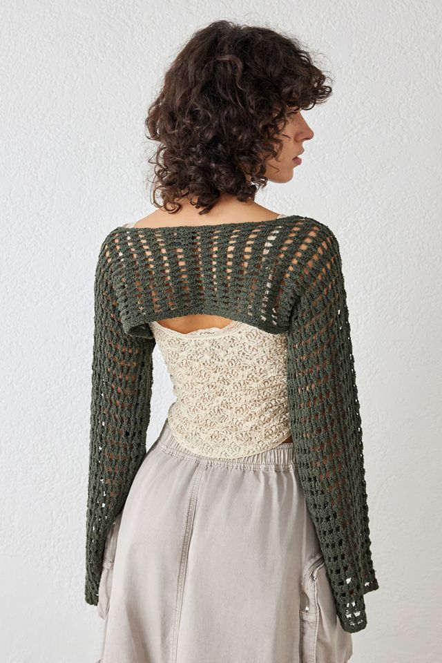 Boléro en maille à point ouvert UO #3