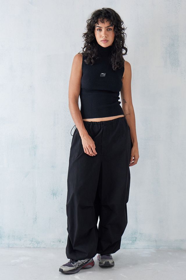 iets frans... Sleeveless Roll Neck Knitted Top #2
