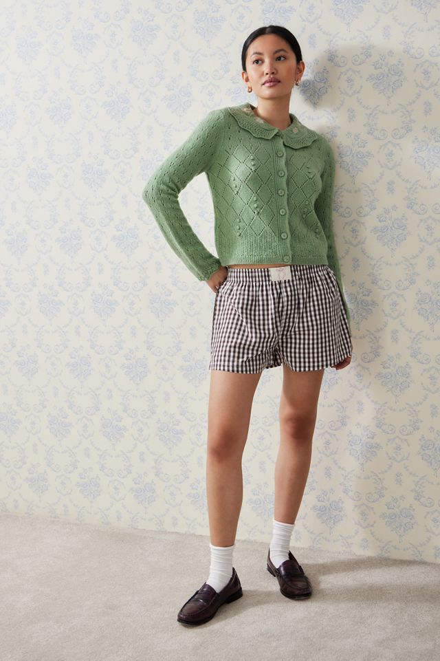 Kimchi Blue Embroidered Collar Cardigan #4