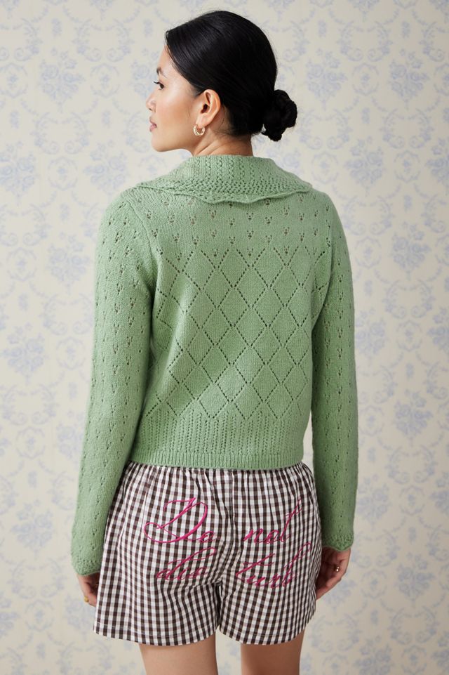 Kimchi Blue Embroidered Collar Cardigan #5