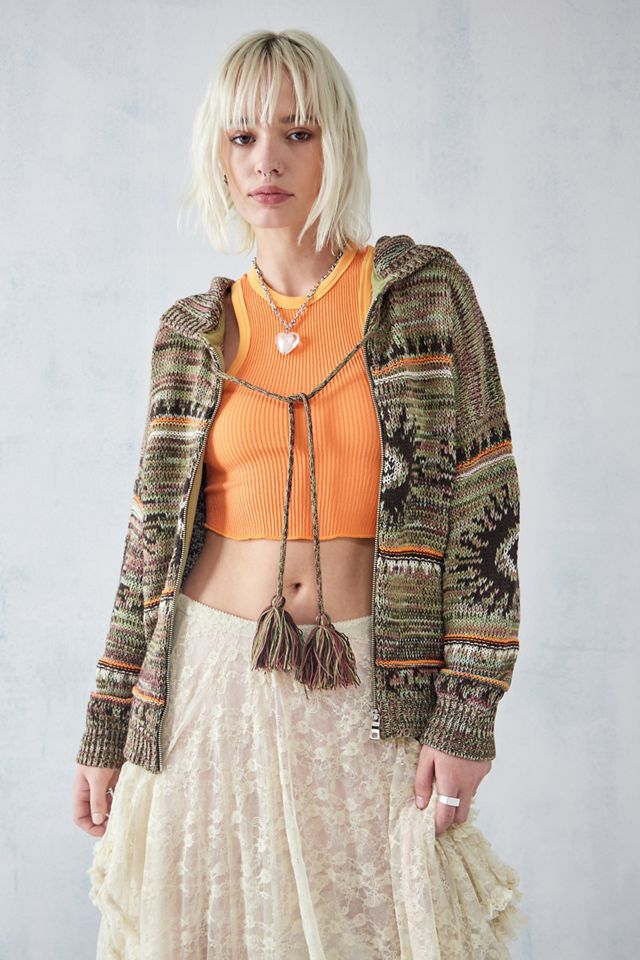 UO Strick Celestial Hoodie #1