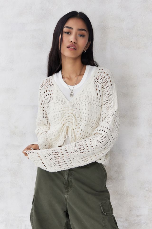 Slouchy hot sale cropped sweater