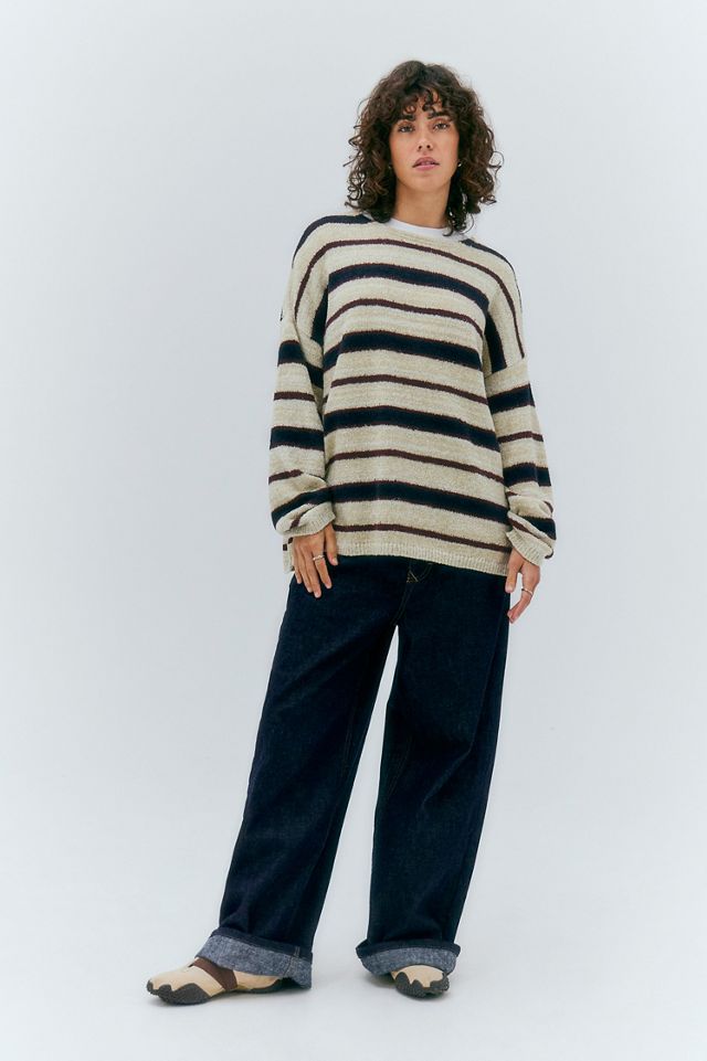 Pull en maille bouclette rayé UO #2