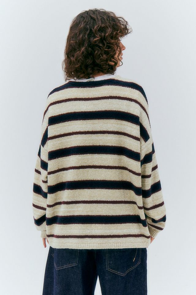 Pull en maille bouclette rayé UO #3