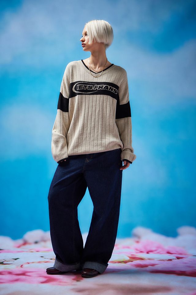 iets frans... Sporty V-Neck Jumper  #3