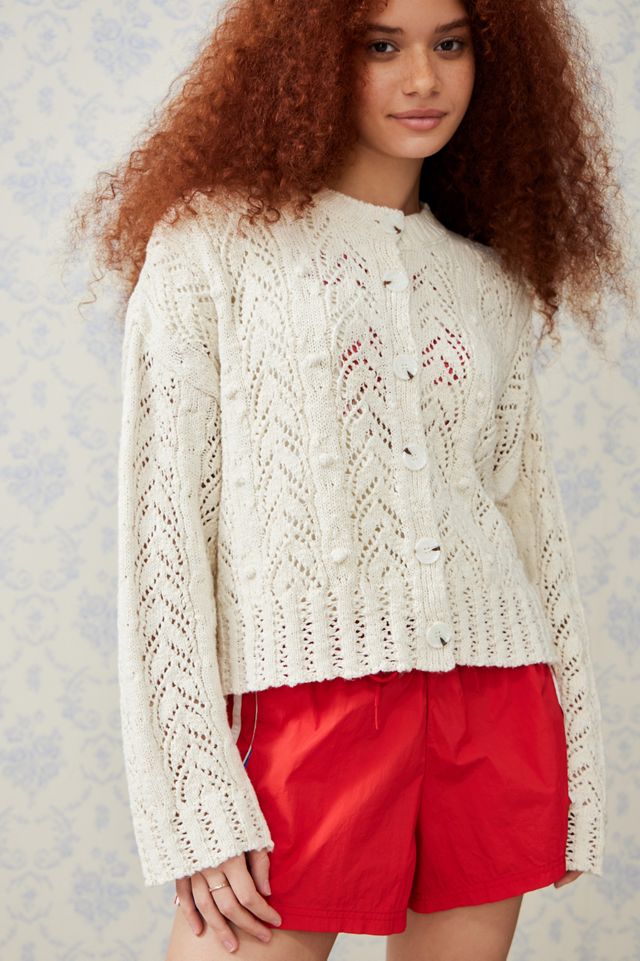 UO Slubby Knit Crew Cardigan  #2