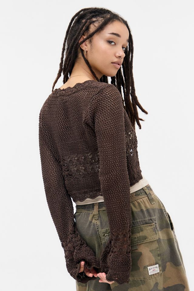 UO Rhodes Stitchy Tie-Front Cardigan #3