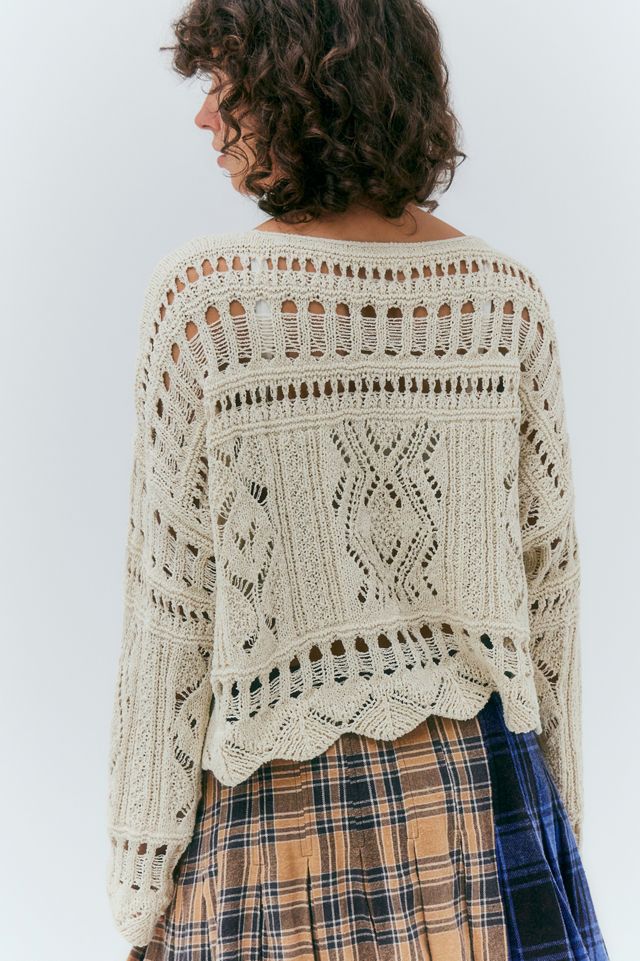 UO Slub Open Stitch Jumper  #3