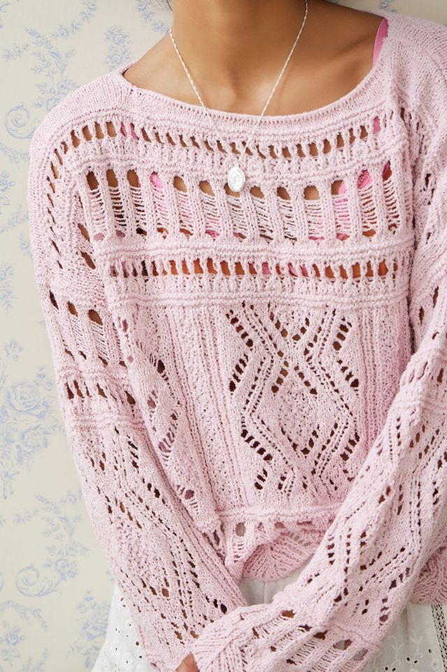 UO Slub Open Stitch Jumper  #3