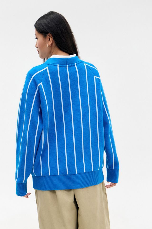 iets frans... Pinstripe Boyfriend Cardigan #5