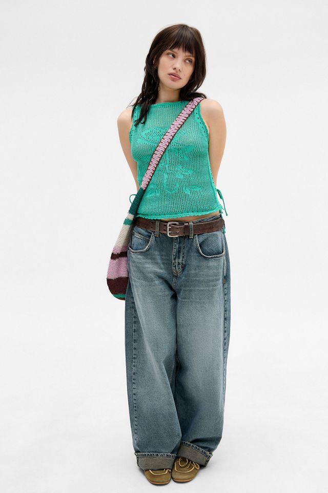 UO Floral Knit Top #1
