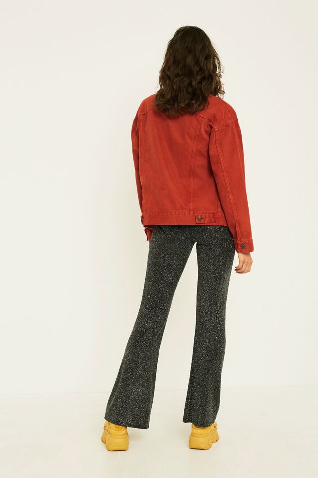 BDG - Veste camionneur en denim rouge brique style Western #3
