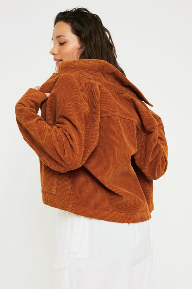 BDG – Utility-Jacke aus Cord in Hellbraun #1