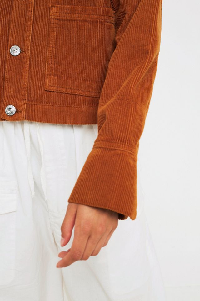 BDG – Utility-Jacke aus Cord in Hellbraun #3