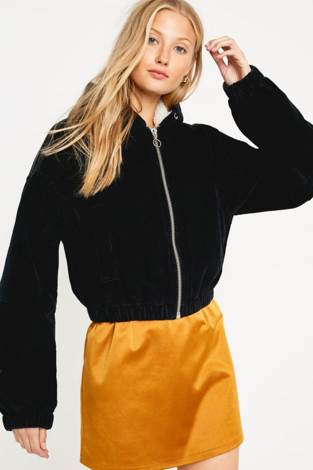 Urban outfitters black hot sale corduroy jacket