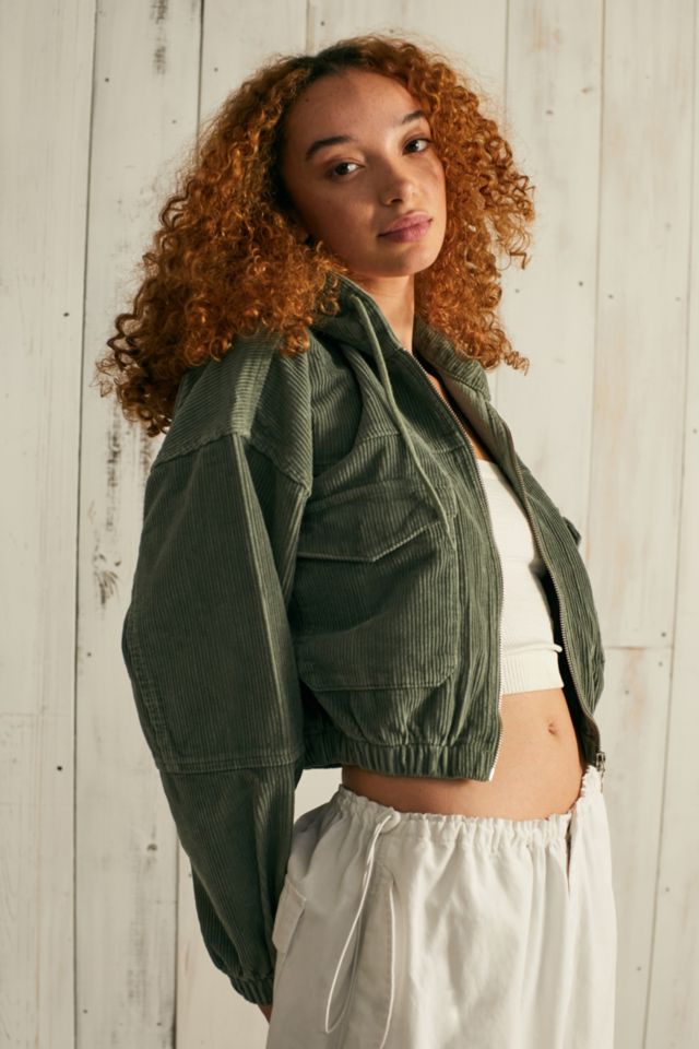 Urban outfitters green coat sale