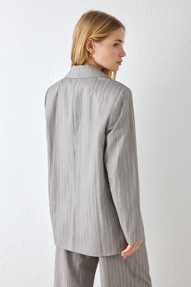 Light Before Dark Cally Striped Blazer  #3
