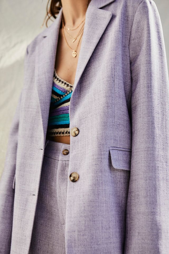 UO Tailored Oversized Woven Blazer #2