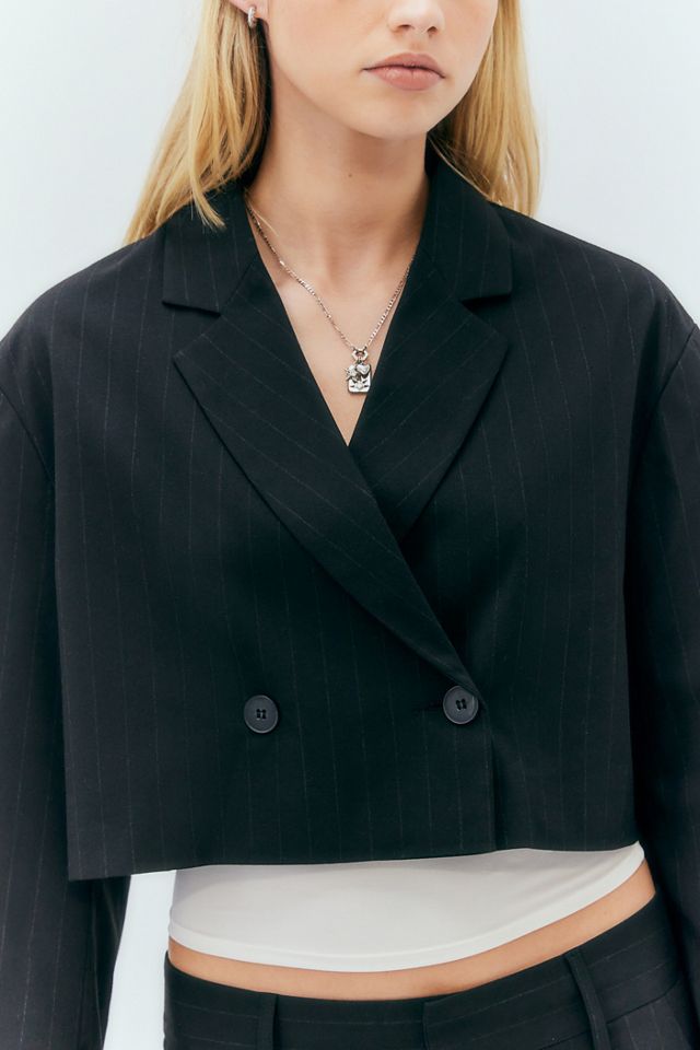Light Before Dark Cropped Oversized Blazer  #2