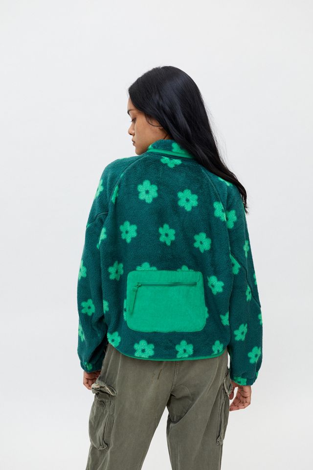 UO Stormi Flower Print Chaqueta de lana #3