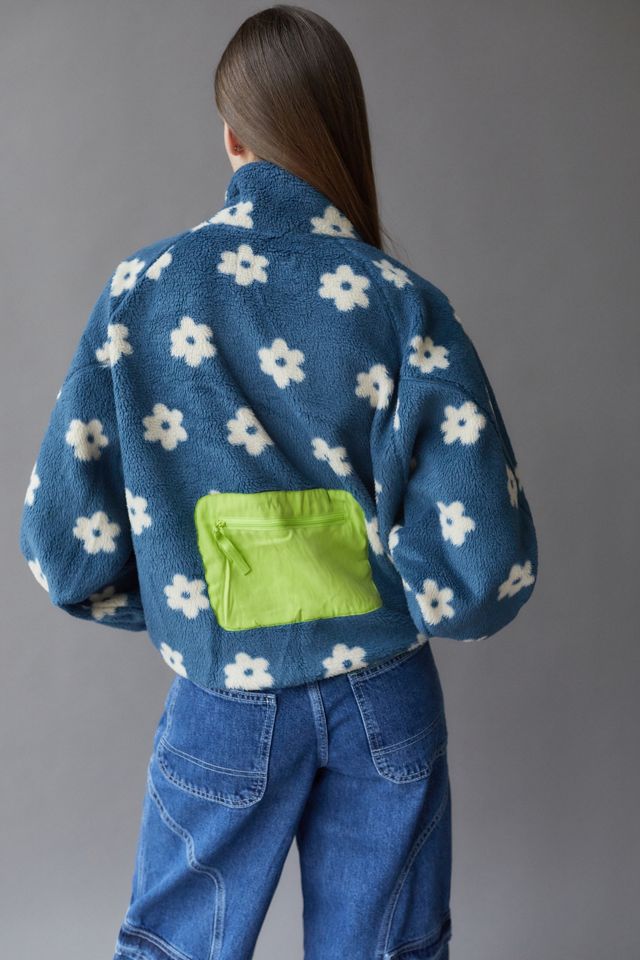 UO Stormi Flower Print Fleece Jacket #2