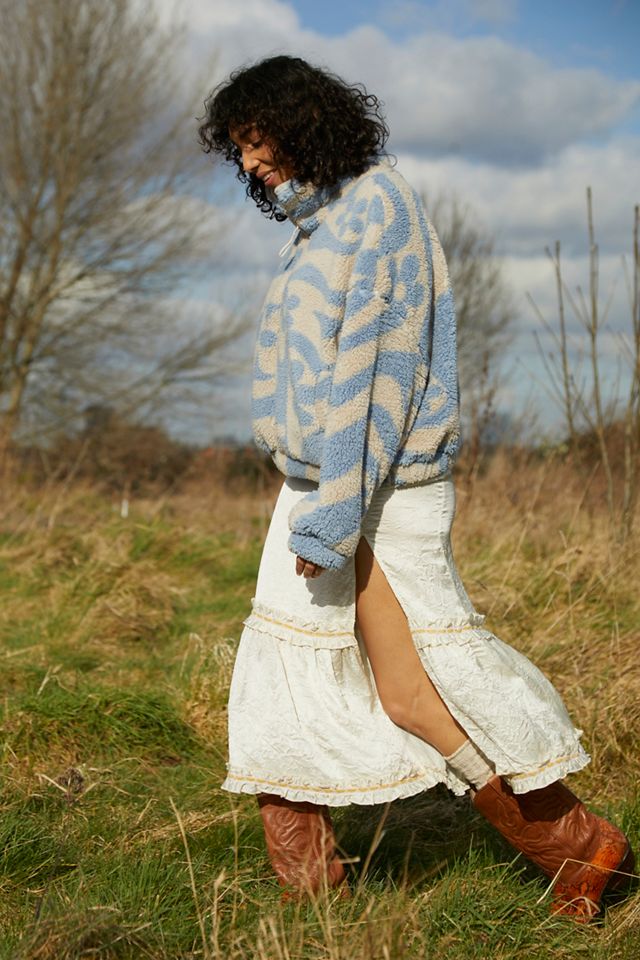 Giacca in Pile Cosy con Motivo a Spirale UO Olivia #1