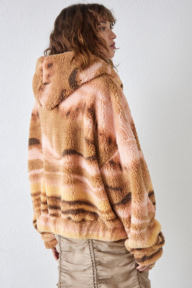 UO - Veste à capuche en polaire Olivia avec motif aquarelle  #2