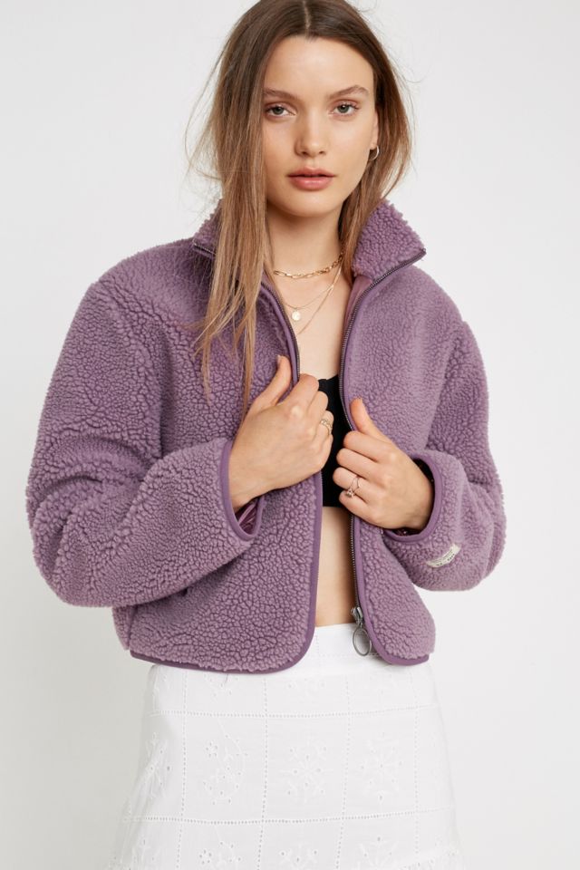 Lilac sherpa jacket hotsell