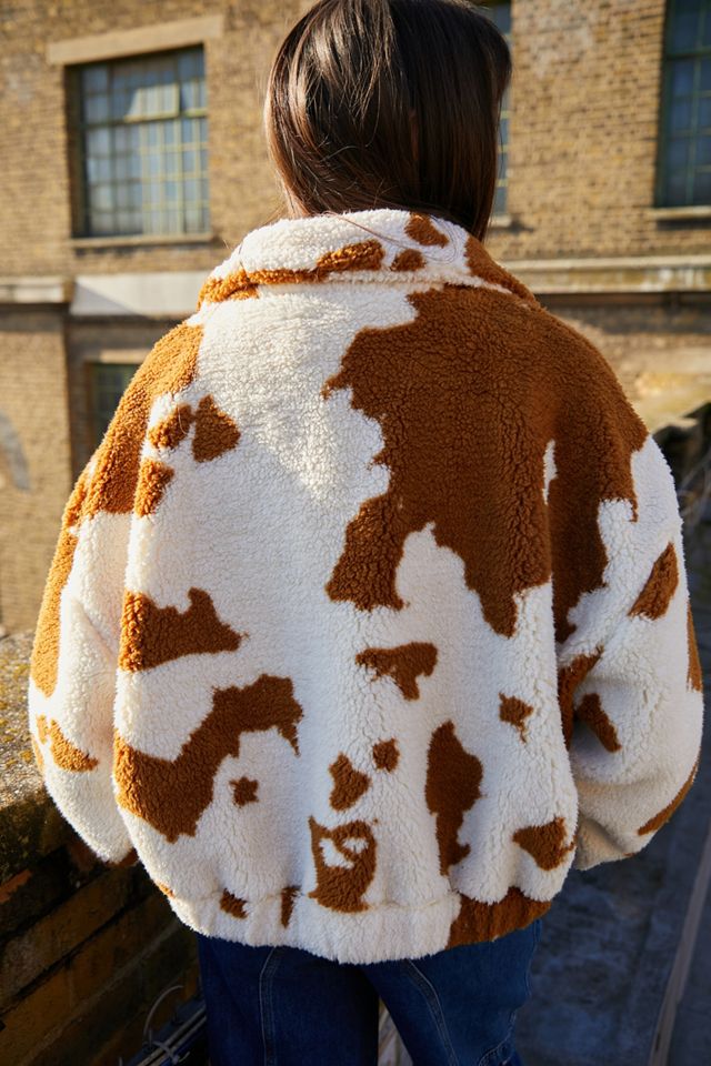 UO Olivia Printed Sherpa Jacket #1
