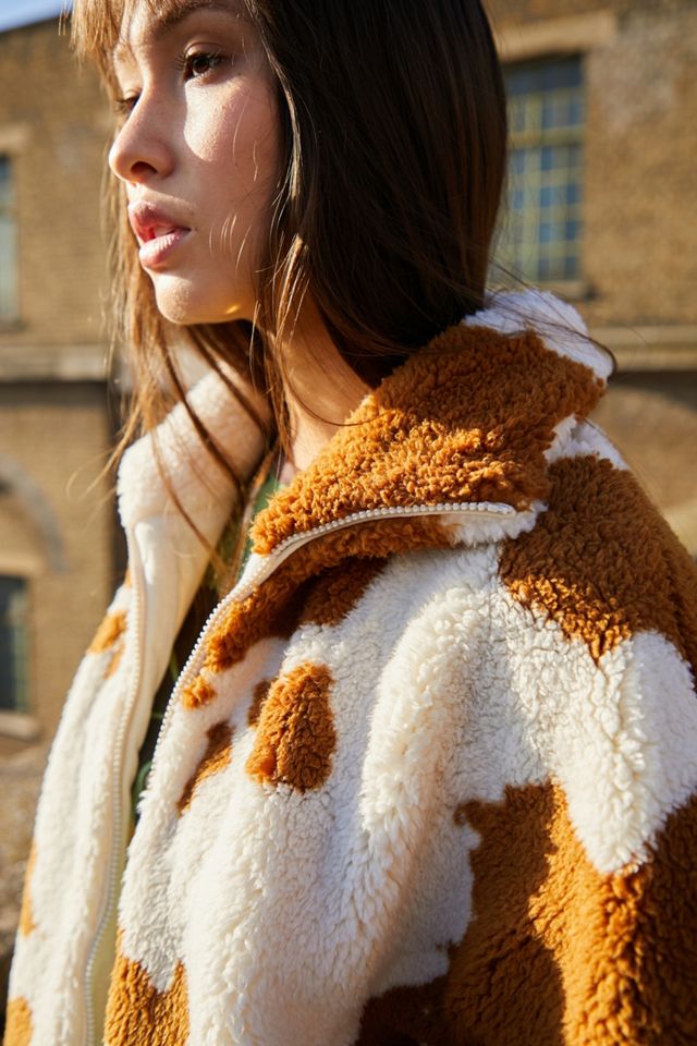 UO Olivia Printed Sherpa Jacket #2