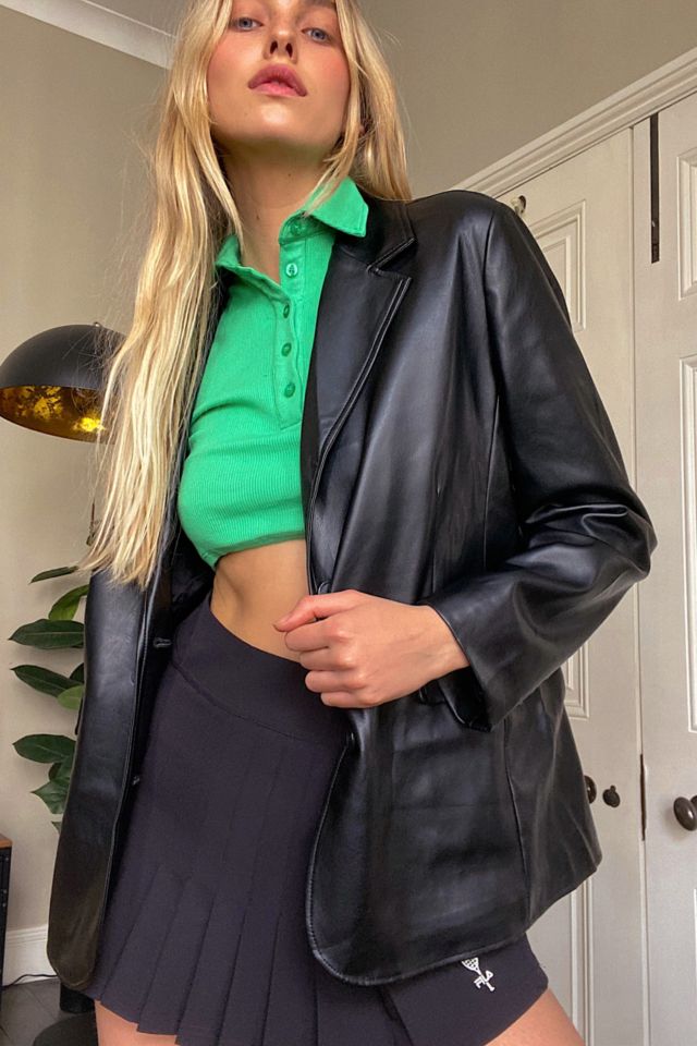 Urban outfitters faux leather on sale jacket