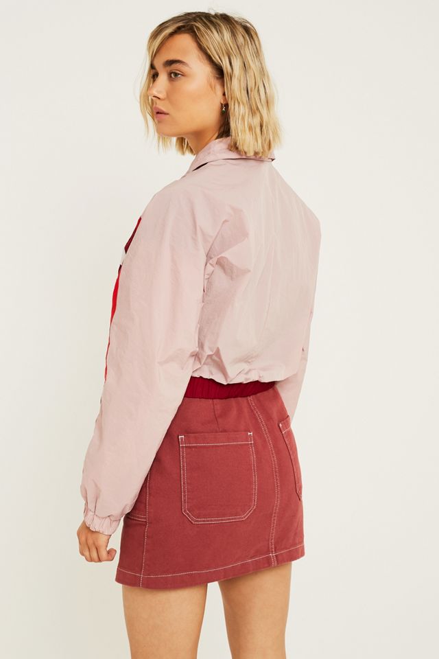 iets frans… Pink & Burgundy Cropped Shell Jacket #4