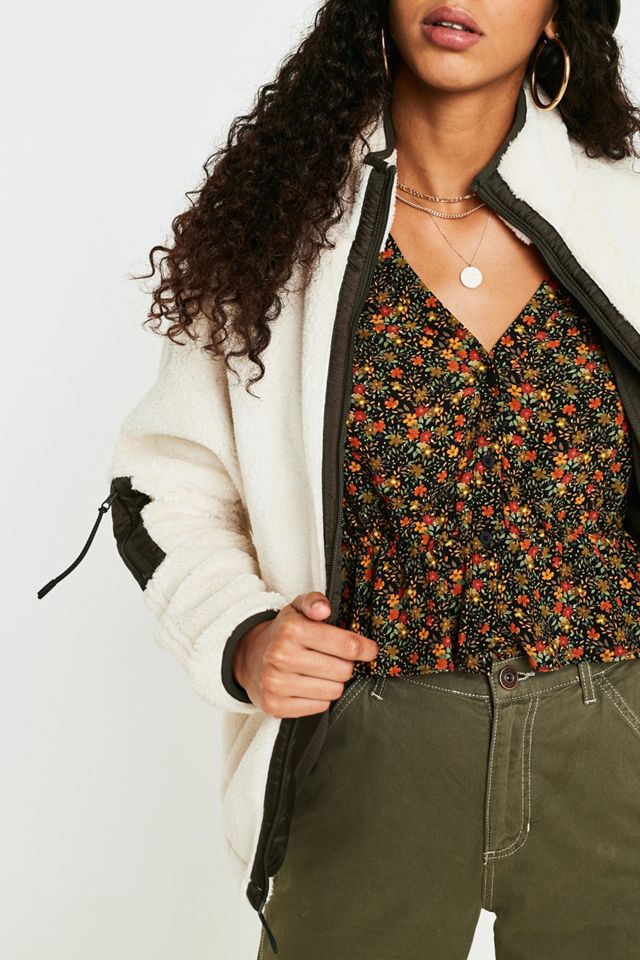UO - Veste en polaire zippée écrue #3