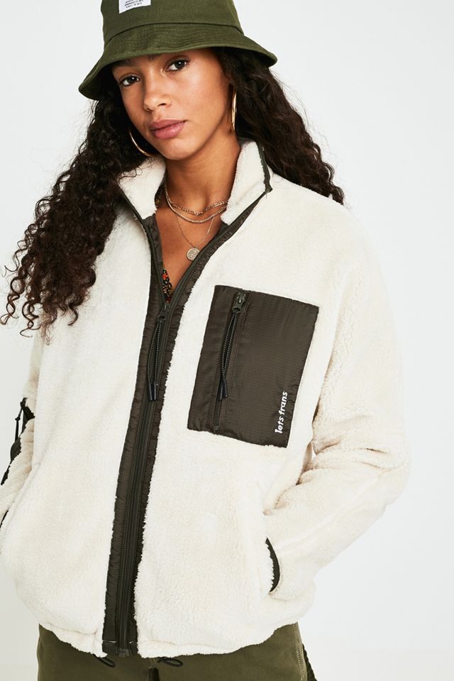 UO - Veste en polaire zippée écrue #5