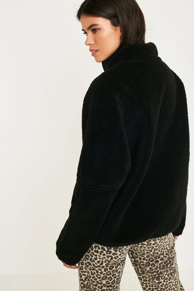 iets frans... Black Fleece Zip-Through Jacket #2