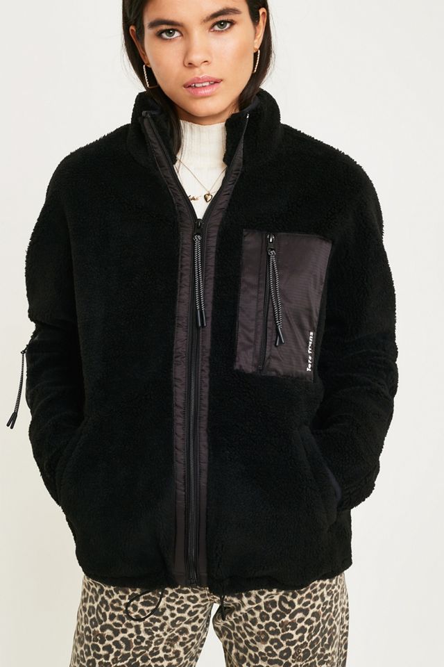 iets frans... Black Fleece Zip-Through Jacket #3