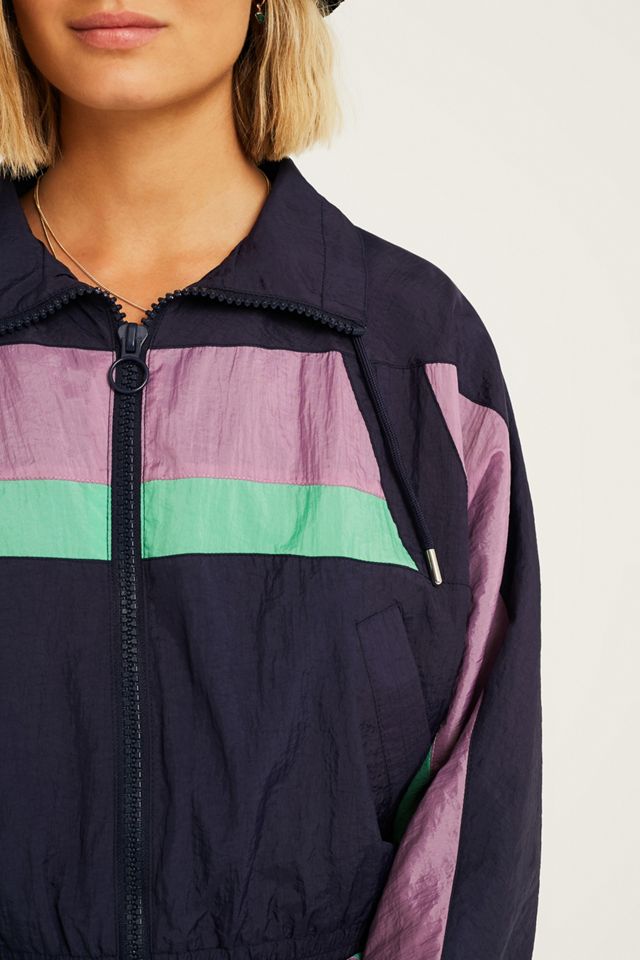 iets frans… Navy Cropped Shell Jacket | Urban Outfitters UK