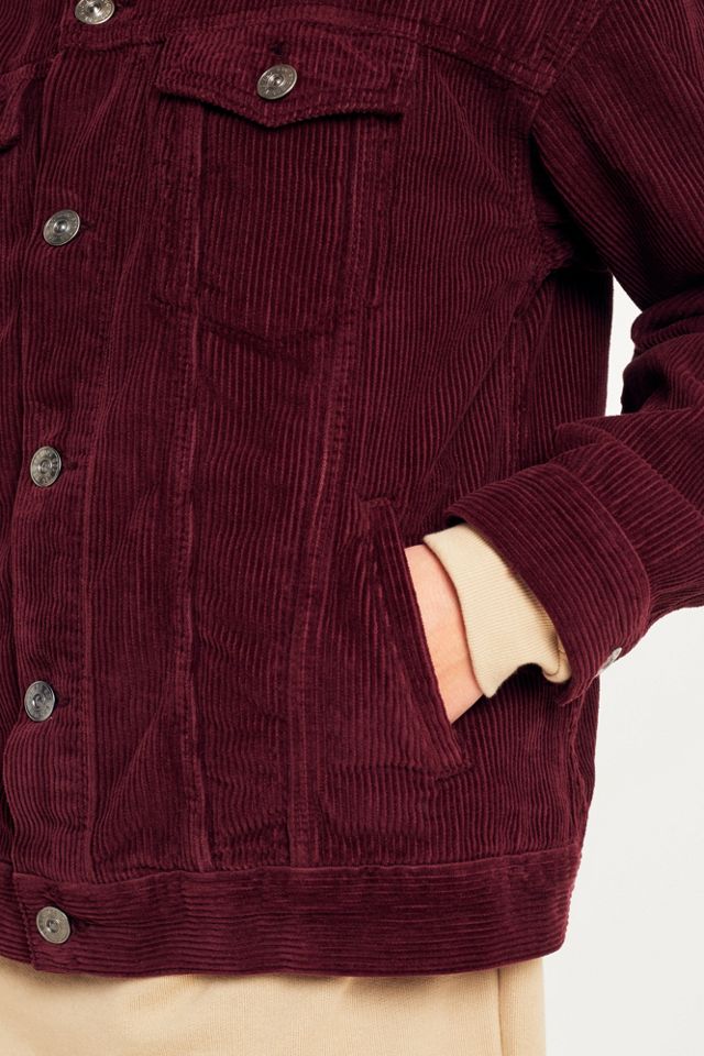 BDG Burgundy Corduroy Trucker Jacket #5