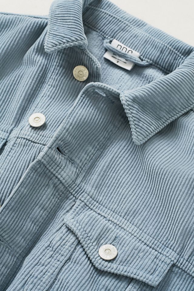 BDG Blue Cord Cropped Trucker Jacket #4