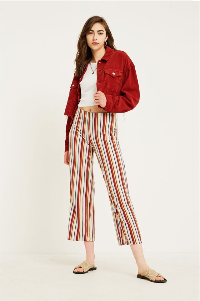 BDG Brick Corduroy Cropped Trucker Jacket #1