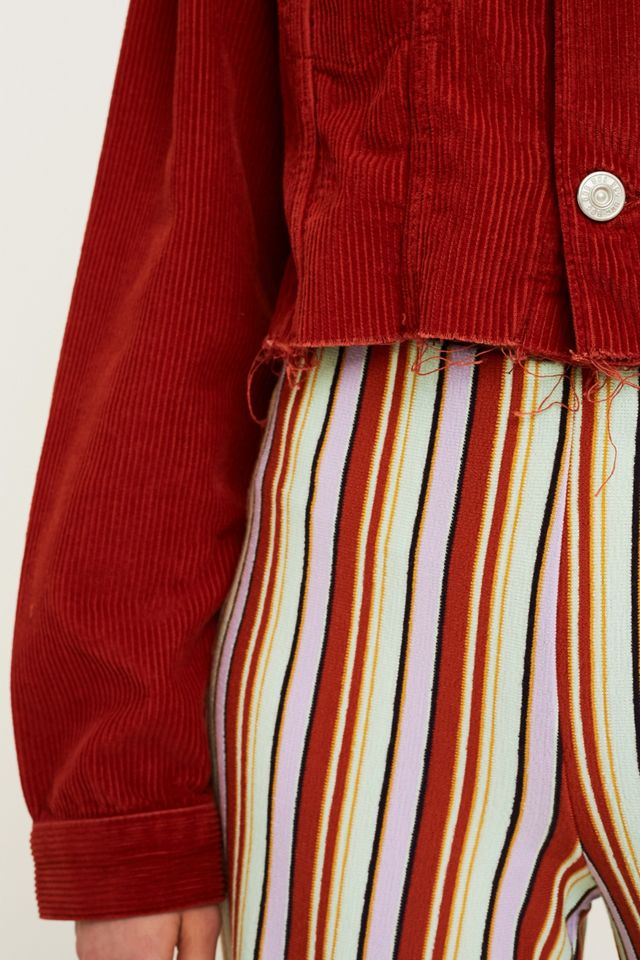 BDG Brick Corduroy Cropped Trucker Jacket #2