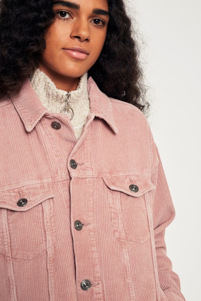 Urban outfitters clearance pink corduroy jacket