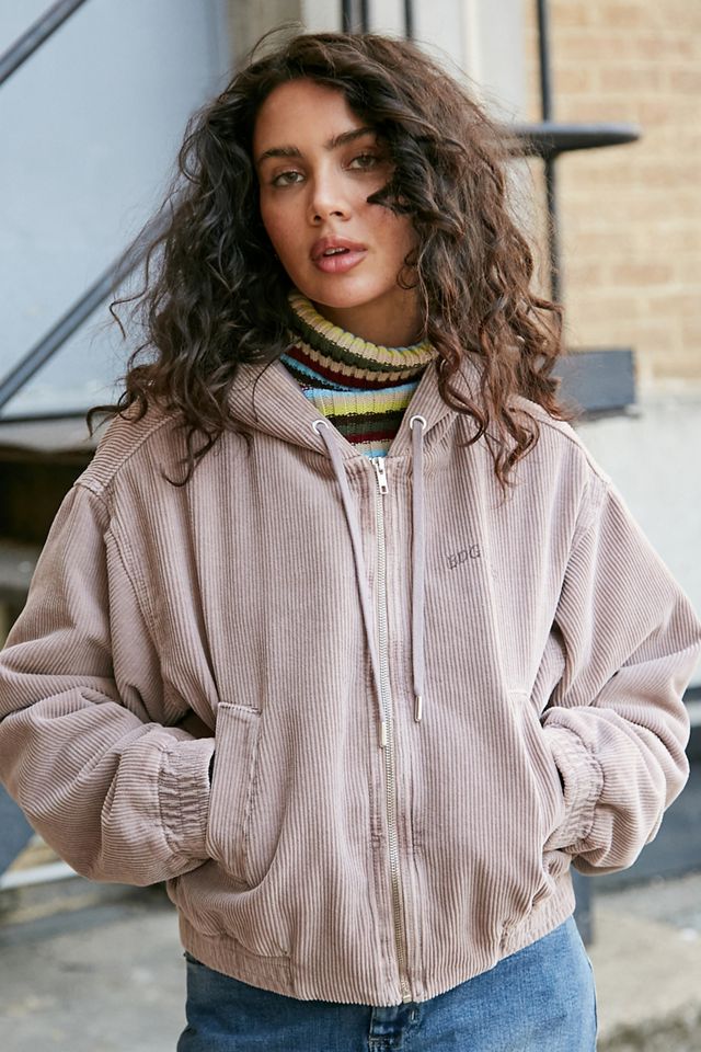 BDG Mauve Daria Cropped Corduroy Jacket | Urban Outfitters UK
