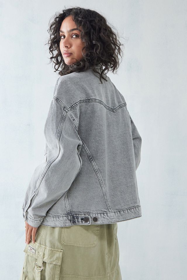 BDG Giacca in denim occidentale tinta grigia #2