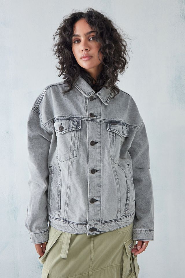 BDG Giacca in denim occidentale tinta grigia #3