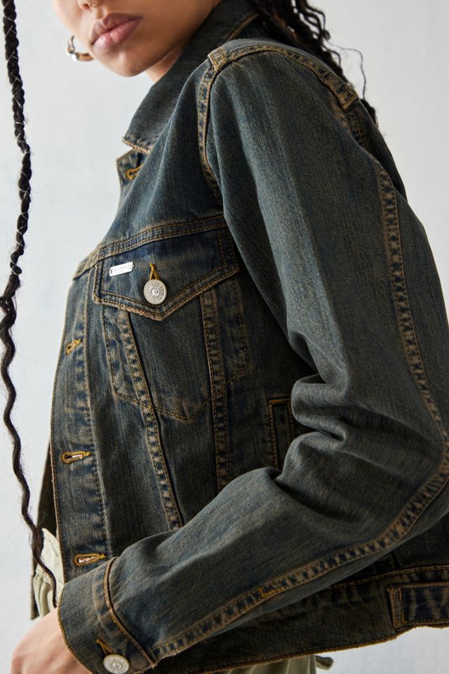 BDG Dark Tint Shrunken Western Denim Jacket #1