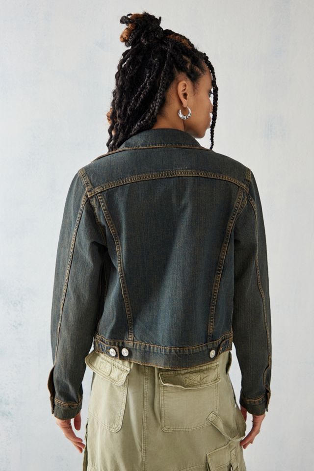 BDG Dark Tint Shrunken Western Denim Jacket #3