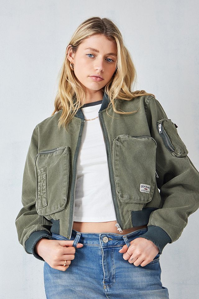 BDG Canvas Utility Bomber Jacket | Urban Outfitters UK